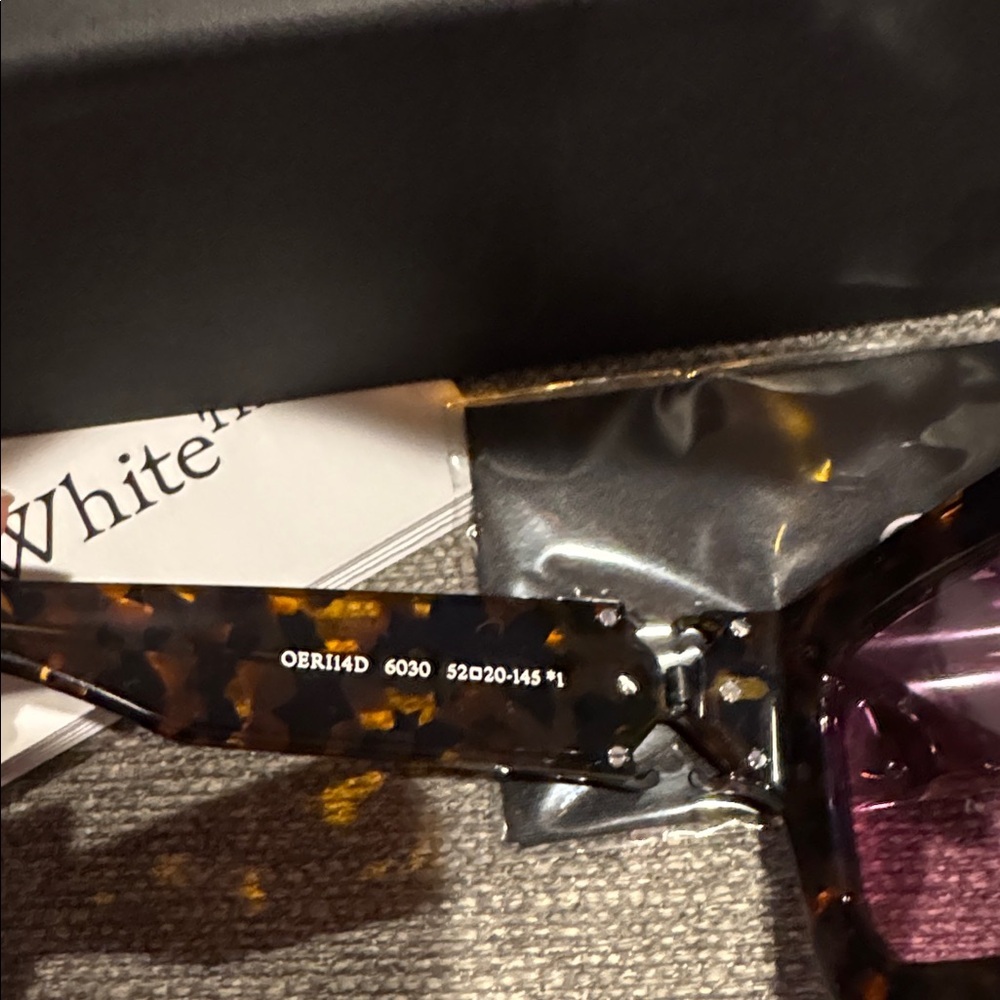 OFF WHITE MYSTIC RECTANGULAR TORTOISESHELL UNISEX… - image 8